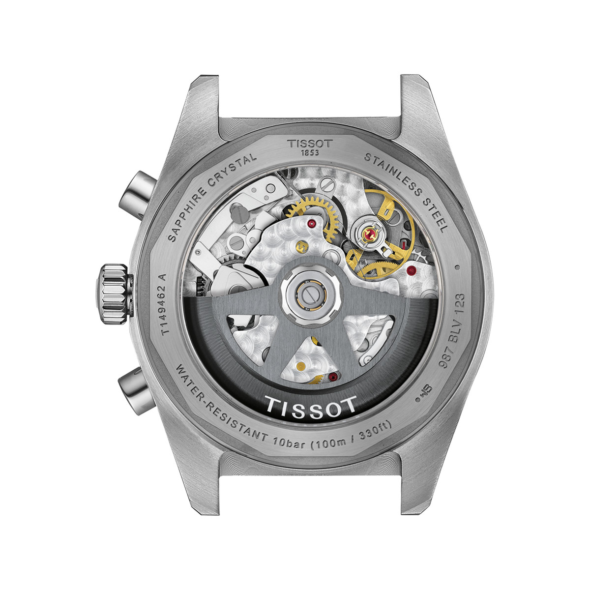 Montre TISSOT PR516 homme automatique, bracelet acier inoxydable - vue 3