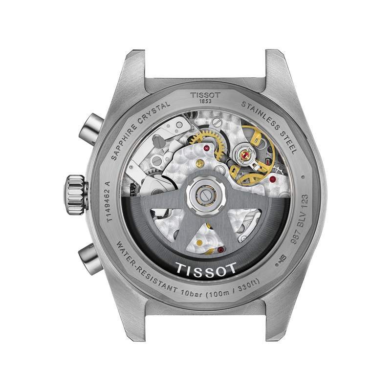 Montre TISSOT PR516 homme automatique, bracelet acier inoxydable - vue 3