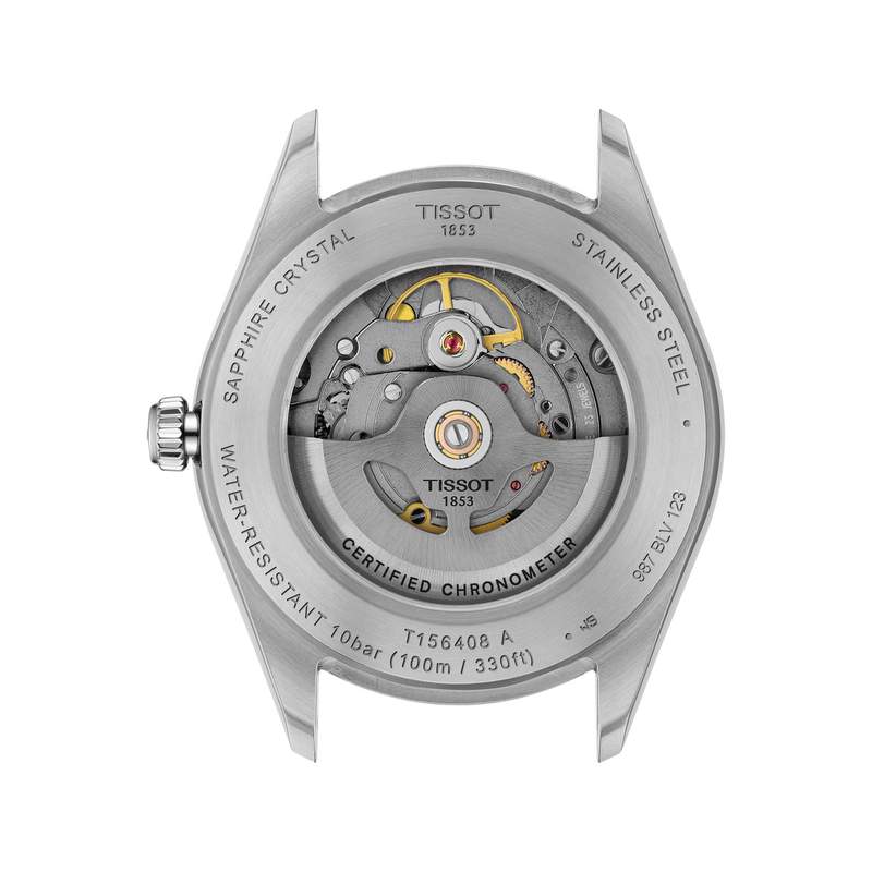 Montre TISSOT ballade homme automatique, bracelet acier inoxydable - vue 3