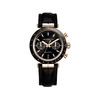 Montre MICHEL HERBELIN nwpt chrono auto - pvd 5n homme automatique, bracelet cuir noir - vue V1