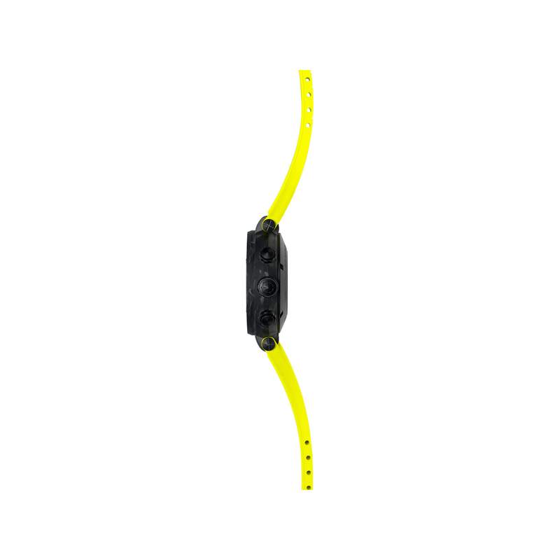 Montre MICHEL HERBELIN newport chrono auto carbone homme automatique, bracelet caoutchouc jaune - vue 2