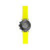 Montre MICHEL HERBELIN newport chrono auto carbone homme automatique, bracelet caoutchouc jaune - vue V3