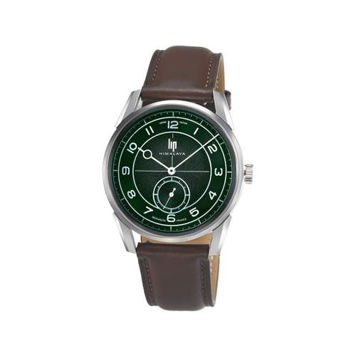 LIP Himalaya men's watch with brown leather strap