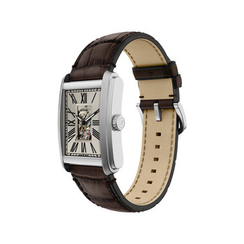 Montre FOSSIL automatic homme automatique, bracelet cuir marron