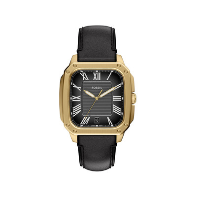 Montre FOSSIL crosby homme bracelet cuir noir
