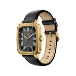 Montre FOSSIL crosby homme bracelet cuir noir - vue 2