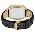 Montre FOSSIL crosby homme bracelet cuir noir - vue 3