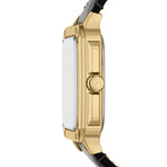 Montre FOSSIL crosby homme bracelet cuir noir - vue D1