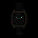 Montre FOSSIL crosby homme bracelet cuir noir - vue D2