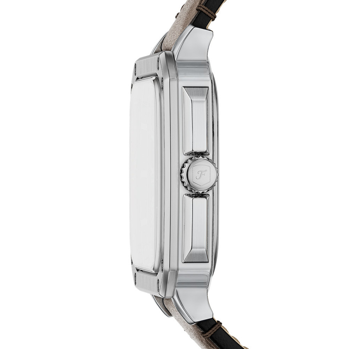 Montre FOSSIL crosby homme bracelet cuir marron - vue D1