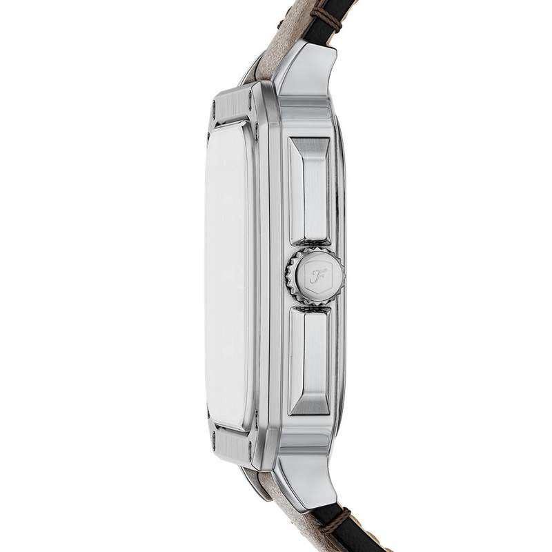 Montre FOSSIL crosby homme bracelet cuir marron - vue D1