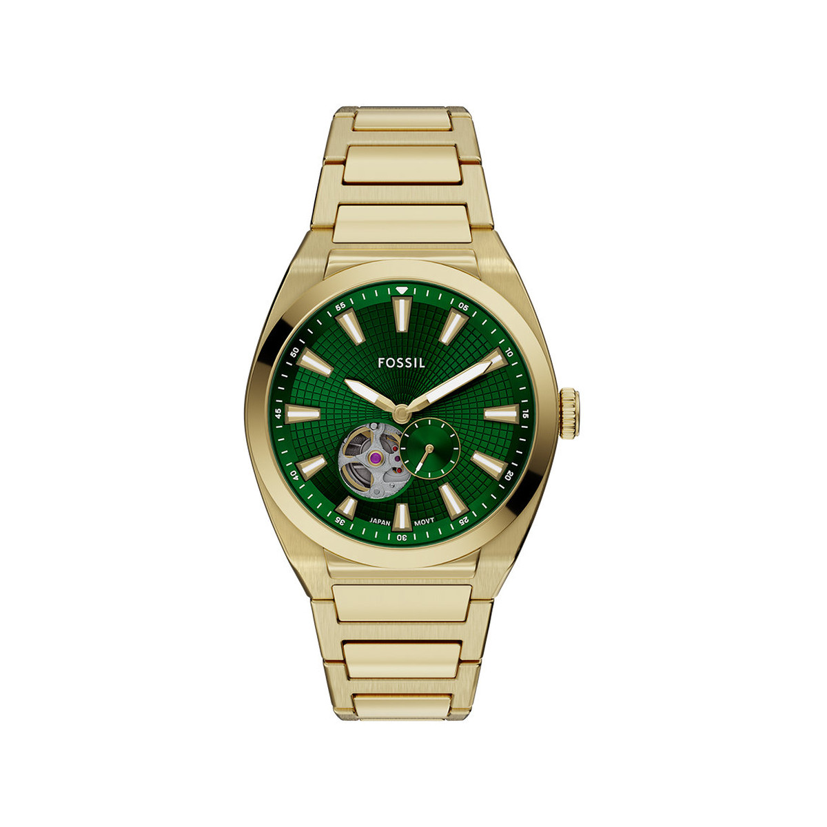 Montre FOSSIL automatic homme automatique, bracelet acier inoxydable doré