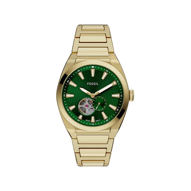 Montre FOSSIL automatic homme automatique, bracelet acier inoxydable doré - vue 1