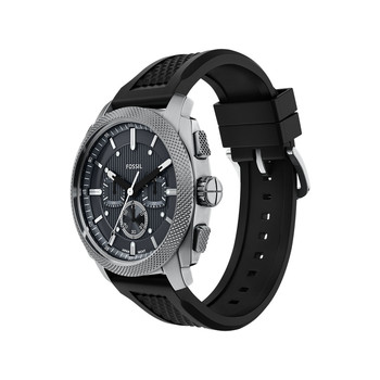 Montre FOSSIL machine homme bracelet silicone noir