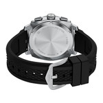 Montre FOSSIL machine homme bracelet silicone noir - vue 3
