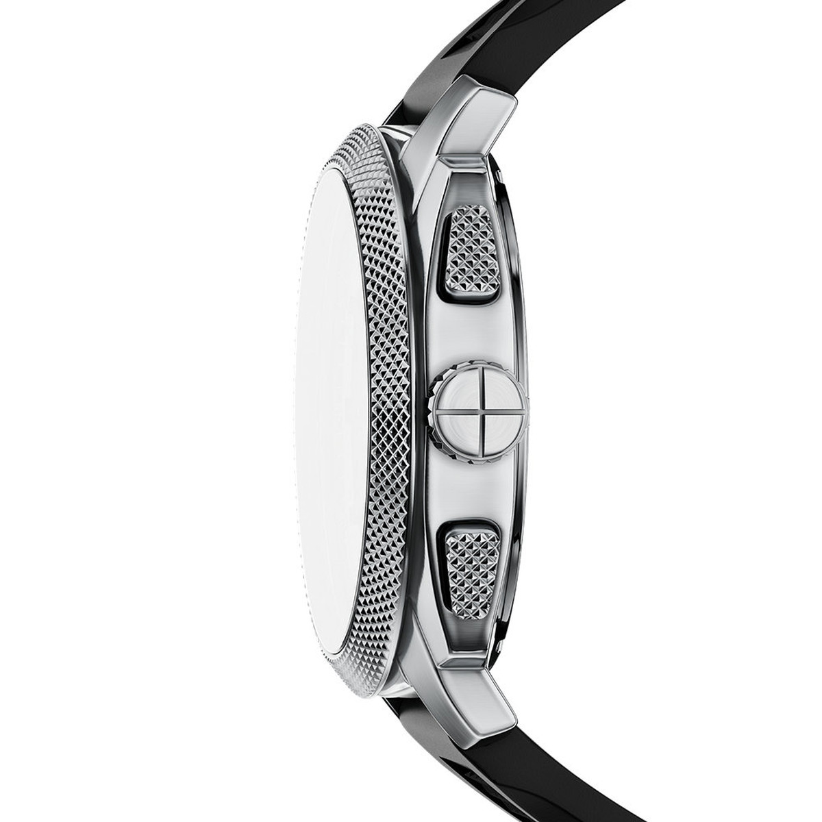 Montre FOSSIL machine homme bracelet silicone noir - vue D1