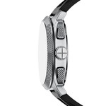 Montre FOSSIL machine homme bracelet silicone noir - vue D1