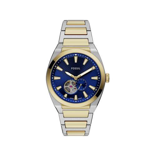 Montre FOSSIL automatic homme automatique, bracelet acier inoxydable bicolore jaune