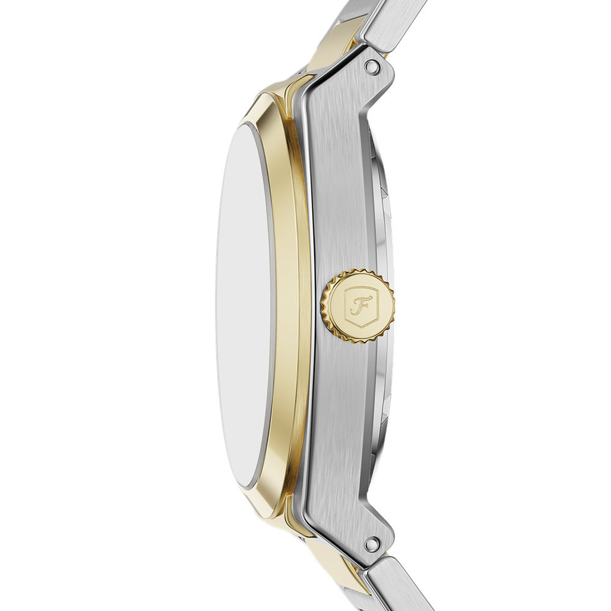 Montre FOSSIL automatic homme automatique, bracelet acier inoxydable bicolore jaune - vue D1