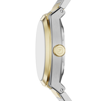 Montre FOSSIL automatic homme automatique, bracelet acier inoxydable bicolore jaune