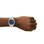 Montre FOSSIL campbell homme bracelet acier inoxydable - vue porté 1