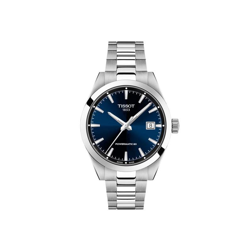 Montre TISSOT gentlemen homme automatique, bracelet acier inoxydable - vue 1