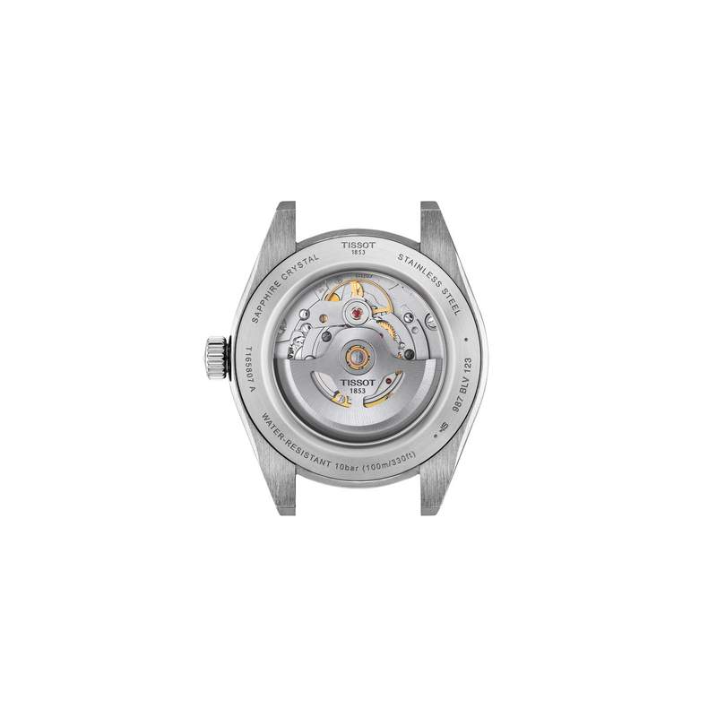 Montre TISSOT gentlemen homme automatique, bracelet acier inoxydable - vue 3