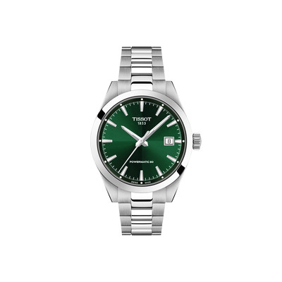 Montre TISSOT gentlemen homme automatique, bracelet acier inoxydable - vue 1