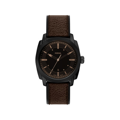 Montre FOSSIL machine homme bracelet cuir marron