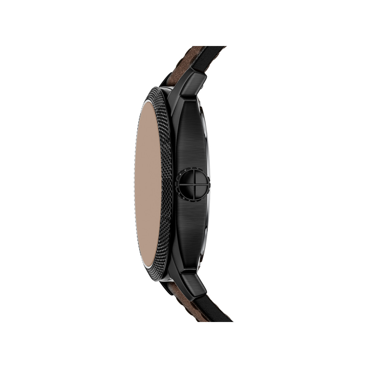 Montre FOSSIL machine homme bracelet cuir marron - vue 2
