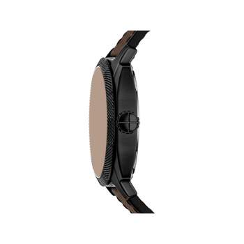 FOSSIL machine men's watch with brown leather strap