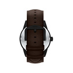 Montre FOSSIL pearson homme bracelet cuir marron - vue 3