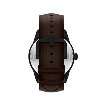 Montre FOSSIL pearson homme bracelet cuir marron