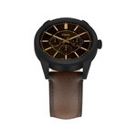 Montre FOSSIL pearson homme bracelet cuir marron - vue 4