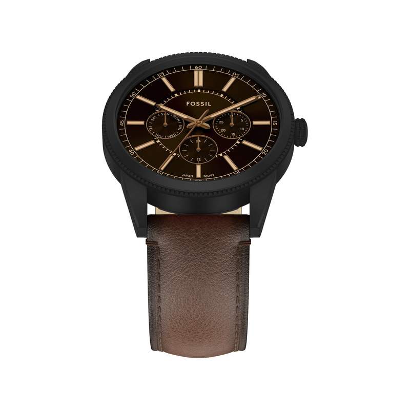Montre FOSSIL pearson homme bracelet cuir marron - vue 4