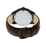Montre FOSSIL pearson homme bracelet cuir marron - vue D3
