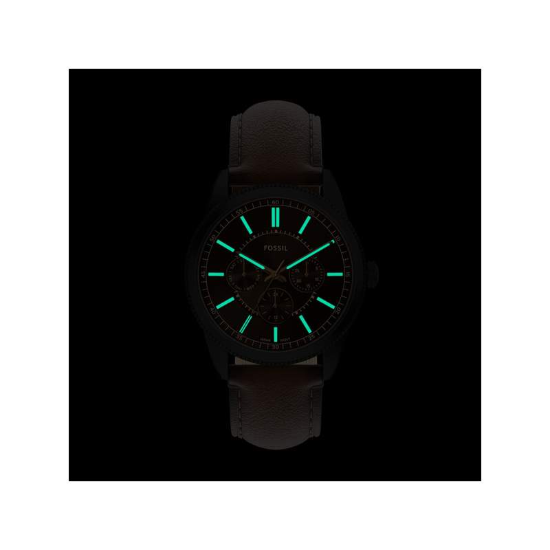 Montre FOSSIL pearson homme bracelet cuir marron - vue D4