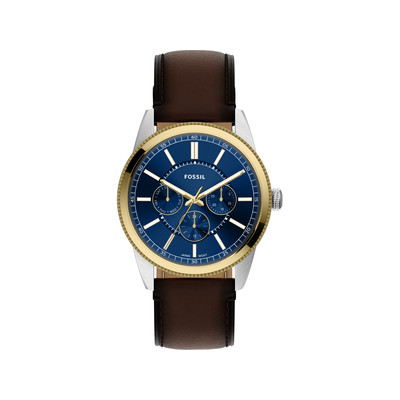 Montre FOSSIL pearson homme bracelet cuir marron - vue 1