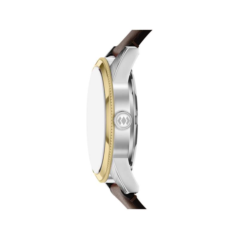 Montre FOSSIL pearson homme bracelet cuir marron - vue 2