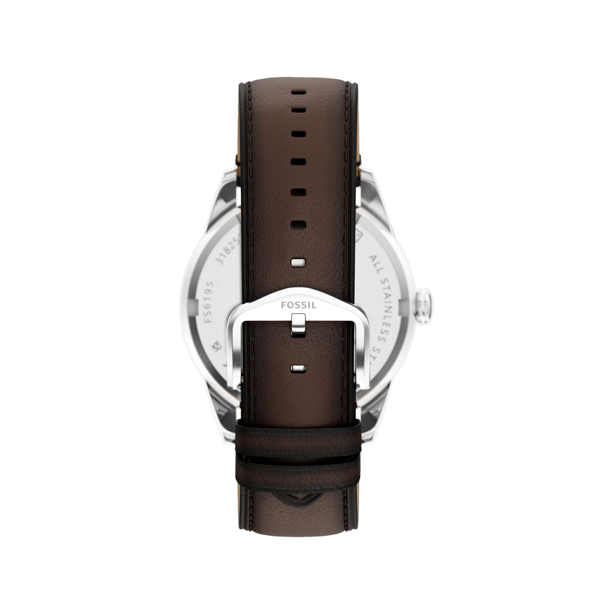 Montre FOSSIL pearson homme bracelet cuir marron - vue 3