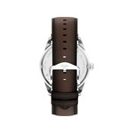 Montre FOSSIL pearson homme bracelet cuir marron - vue 3