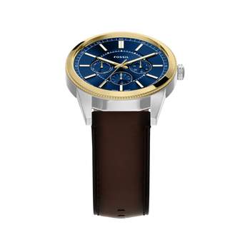 Montre FOSSIL pearson homme bracelet cuir marron