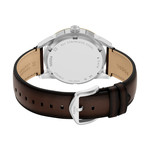 Montre FOSSIL pearson homme bracelet cuir marron - vue D3