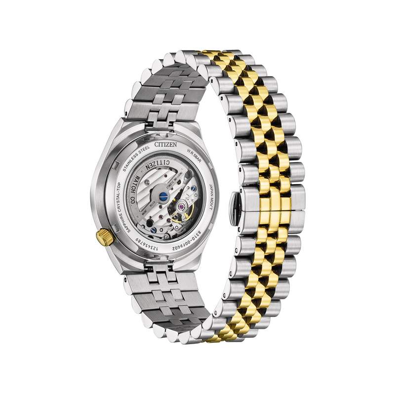 Montre CITIZEN tsuyosa homme automatique bracelet acier inoxydable bicolore - vue 3