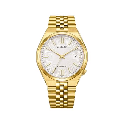 Montre CITIZEN tsuyosa 60 homme automatique bracelet acier inoxydable doré