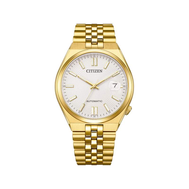 Montre CITIZEN tsuyosa 60 homme automatique bracelet acier inoxydable doré - vue 1