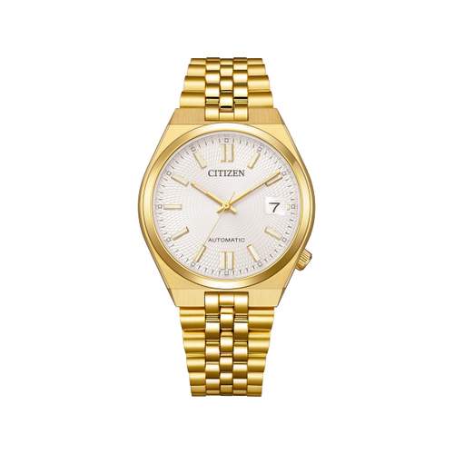 Montre CITIZEN tsuyosa 60 homme automatique bracelet acier inoxydable doré