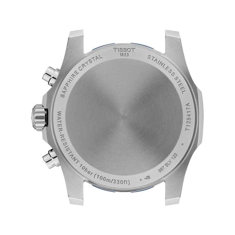 Montre TISSOT homme bracelet acier inoxydable gris - vue 3