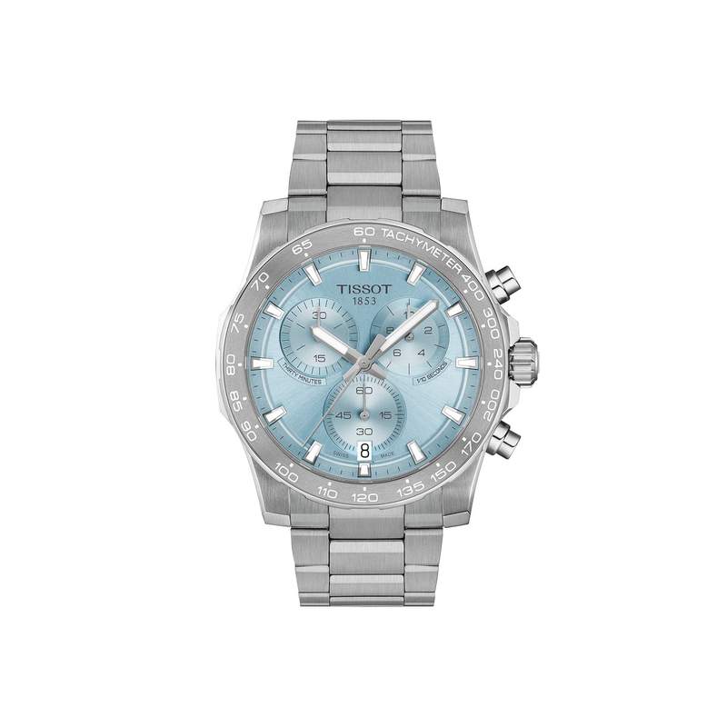 Montre TISSOT homme bracelet acier inoxydable gris - vue 1