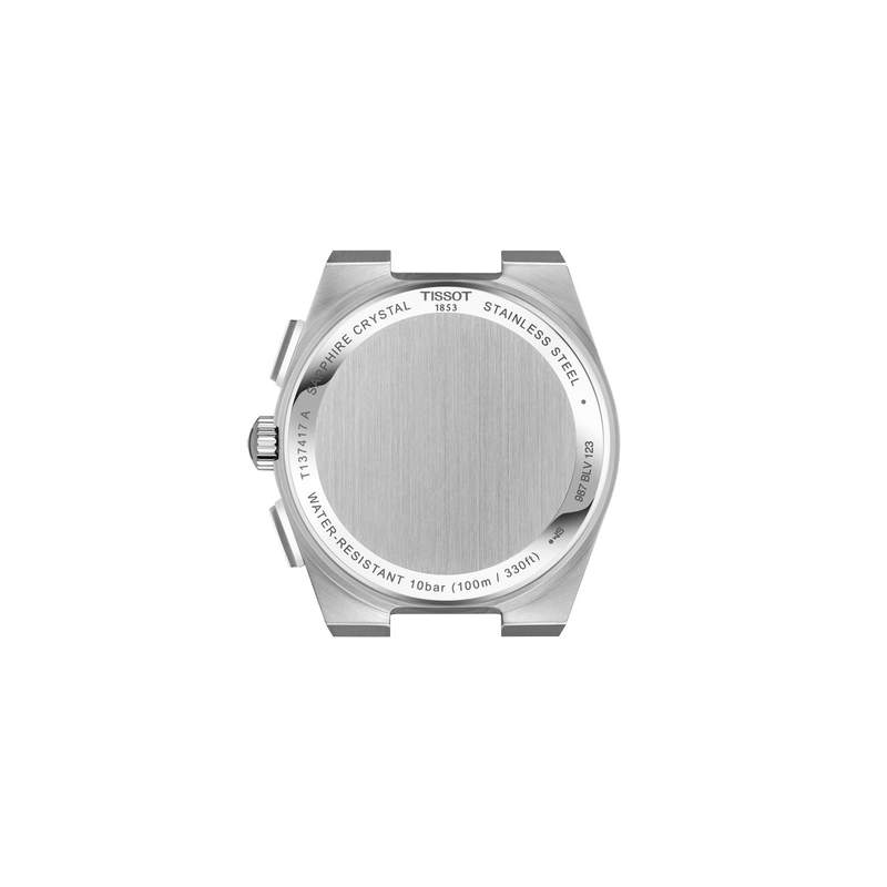Montre TISSOT homme bracelet acier inoxydable gris - vue 3